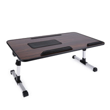 Load image into Gallery viewer, 26.6 Foldable Adjustable Laptop Tray Stand Desk with CPU Cooling Fans &amp; Mouse Pad
