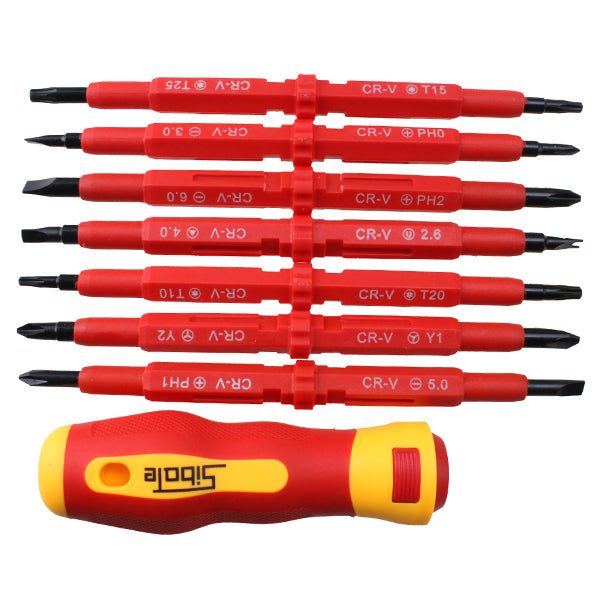 7 Piece Screwdriver Set Double Head Insulated Electrical Screwdriver