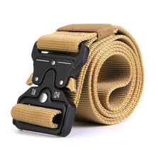 Load image into Gallery viewer, Men&#39;s Tactical Belt, Odoland 1.7&quot;/4.3cm Adjustable Heavy Duty Nylon Webbing Army Solider, Quick Release Military Belt Utility Riggers Belt for Police, Security, Law Enforcement &amp; Outdoor ( Length: 49&quot;) - 3 Colors
