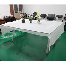 Load image into Gallery viewer, AGPtek Disposable Plastic Table Cover 54 by 108 Inch 137cm * 274cm - White
