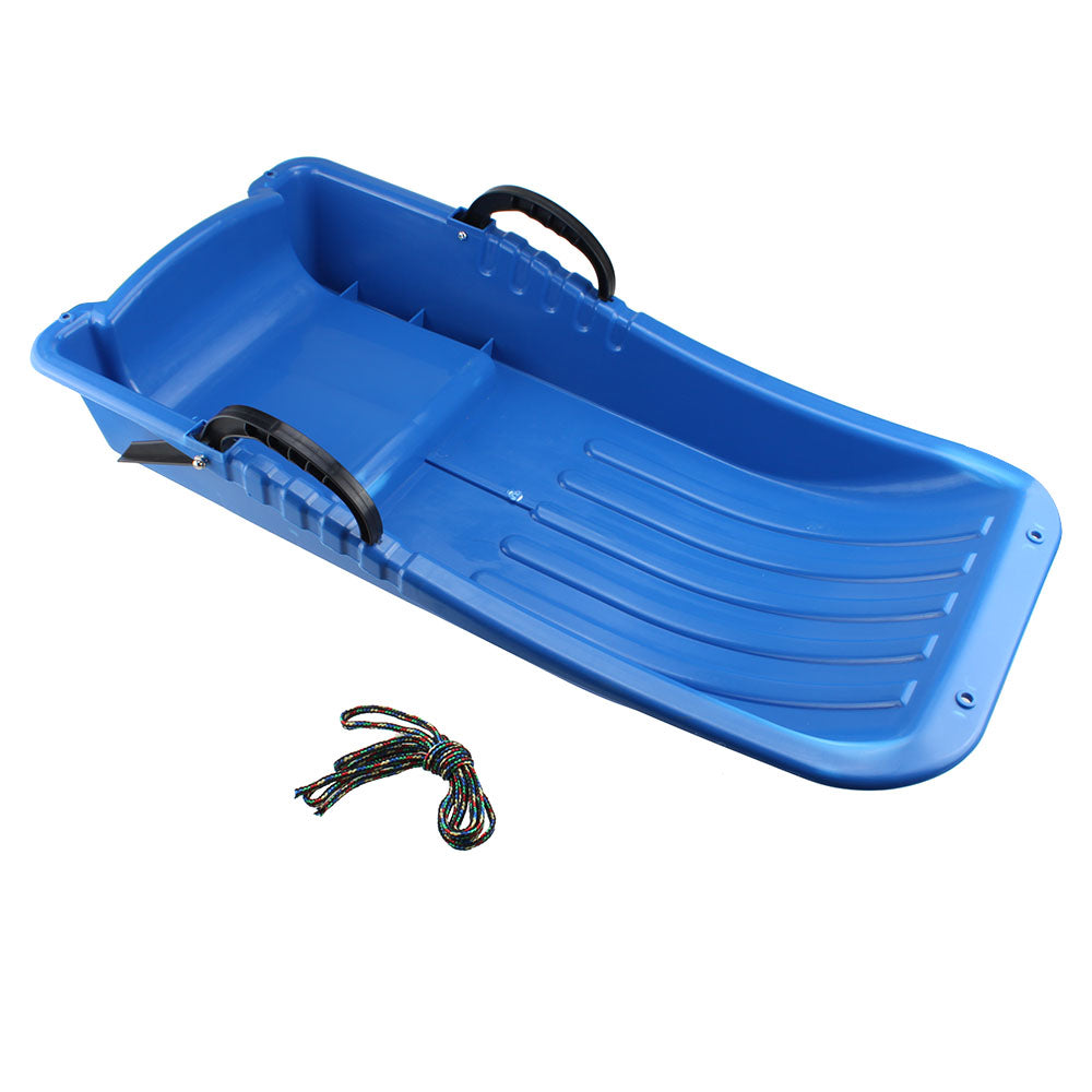 wadeo Winter Durable Plastic Snow Sled Boat Shape Snow Sledge Outdoor for Kids