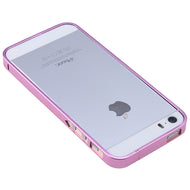 Ultra-thin 0.7mm Aluminum Metal Bumper Case Bezel Frame Pink for iPhone 5S 5G 5 No Screw Needed