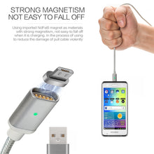 Load image into Gallery viewer, (2.4A)  Magnetic Micro USB SYNC Data Charging Cable Charger Adapter for Android  Samsung LG HTC HuaWei
