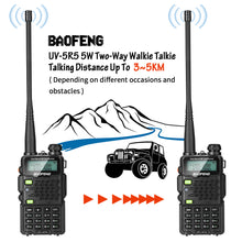 Load image into Gallery viewer, 2pack Walkie Talkie UV-5R5 VHF/UHF Dual Band Two Way Ham Radio Transceiver New
