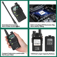 Load image into Gallery viewer, 2pack Walkie Talkie UV-5R5 VHF/UHF Dual Band Two Way Ham Radio Transceiver New
