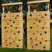 Load image into Gallery viewer, 20x Climbing Wall Holds 40x T-nut Bolt Rock Wall Indoor Outdoor Playground Set
