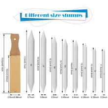 Load image into Gallery viewer, Sketch Drawing Tools Blending Stumps Set Sandpaper Pencil Sharpeners Erasers Bag
