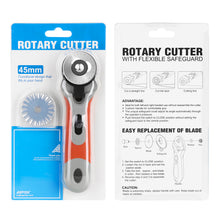 Load image into Gallery viewer, 45mm Rotary Cutter 8 Replacement Blades for Cutting Fabric Papers Foams Leathers
