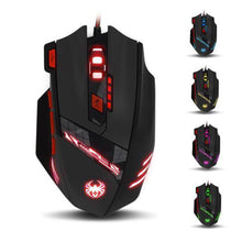 Load image into Gallery viewer, Zelotes Computer Gaming Mouse 8000 DPI 8 Button USB LED Light Optical Wired Mice
