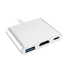 Load image into Gallery viewer, Type C USB 3.1 to USB-C 4K HDMI USB 3.0 Adapter 3 in 1 Hub For Macbook Pro
