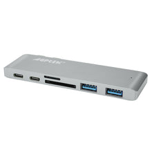 Load image into Gallery viewer, 6 in 1 Type-C USB-C Hub Adapter Dual USB 3.0 Port Thunderbolt 3 for MacBook Pro
