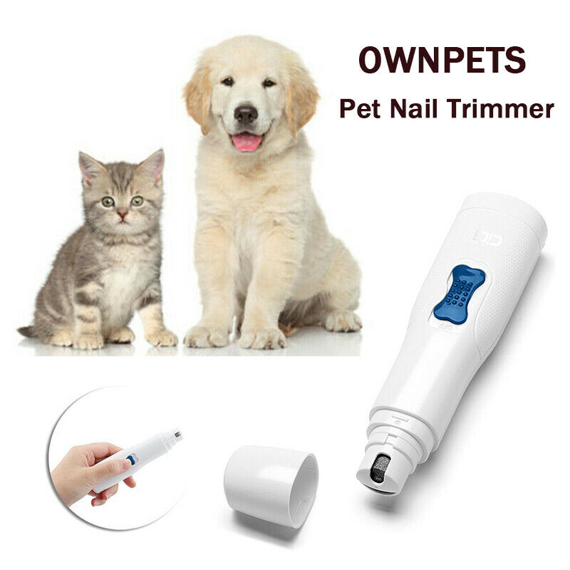 Pro Pet Dog Cat Nail Trimmer Grooming Tool Grinder Electric Clipper Kit