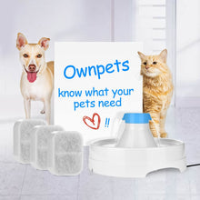 Load image into Gallery viewer, Ownpets Replacement Cotton Activated Carbon Filters for Cat Dog Pet Water Drinking Fountain 3 Pack
