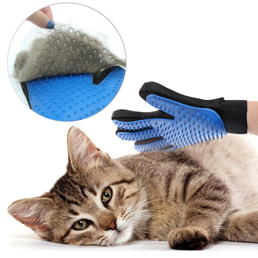 Pet Hair Brush Dog Cat Comb Gloves Grooming Remover Mitt Fur Massage DeShedding