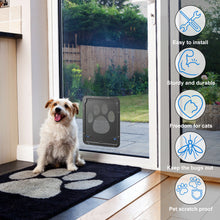 Load image into Gallery viewer, Pet Dog Cat Small Screen Locking Flap Door Magnetic Automatic Slide Protector

