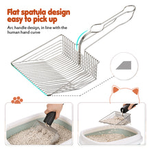Load image into Gallery viewer, Metal Cat Litter Scoop Sifter Deep Shovel Scooper POO Cleaner Heavy Duty Tool
