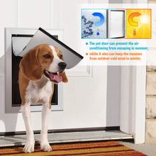 Load image into Gallery viewer, Ownpets Large Pet Door Dog Metal Magnetic Locking Flap Screen Gate Easy to Install Strong &amp; Durable
