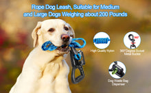 Load image into Gallery viewer, Ownpets Reflective Dog Leash 5ft Hands-Free With Waste Bag Dispenser Blue
