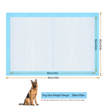 Load image into Gallery viewer, Ownpets Pet Dog Training Pads 30pcs 90x60cm Extra Large 6Layer Underpads Pee Mat
