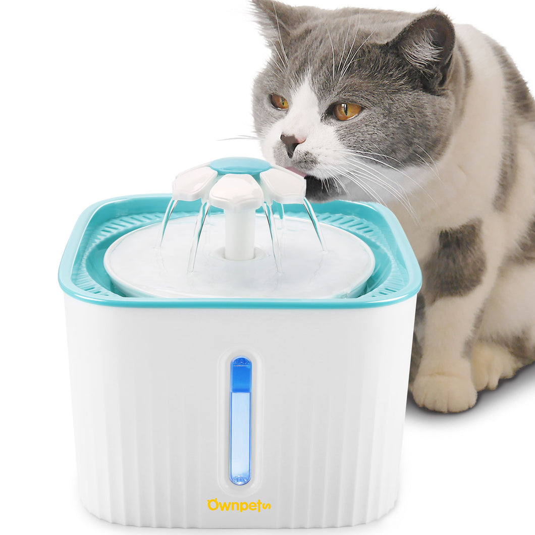 2.5L Super Quiet Cat Water Fountain Bowl Pet Drinking Dispenser