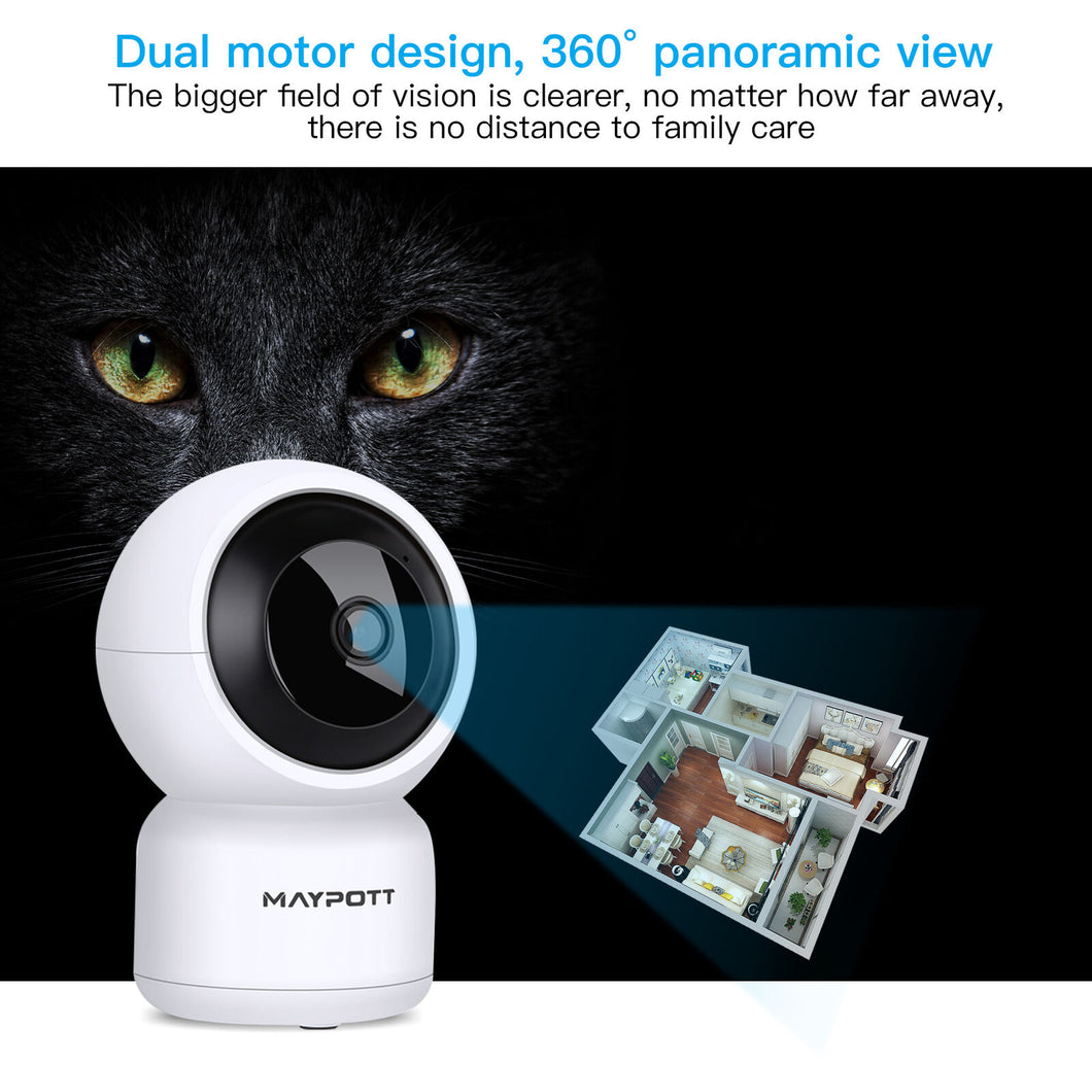 1080P HD Wireless Smart Spy Camera WiFi Security IR Night Vision Baby Monitor
