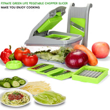 Load image into Gallery viewer, Upgraded 14pcs Vegetable Spiralizer Mandoline Slicer Dicer Food Chopper Cutter
