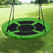 Load image into Gallery viewer, 40 in Outdoor Tree Swing Chair Kids Round Hanging Rope Tire Saucer Seat Yard Mat
