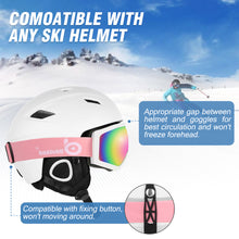 Load image into Gallery viewer, PINK Winter Ski Goggles Double Lens Antifog Windproof UV400 Eyewear Sunglasses Adult
