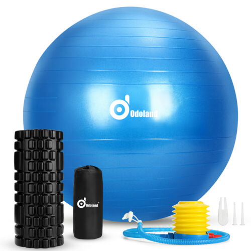 3-In-1 Yoga Ball Muscle Massage Trigger Point Foam Roller Kit Fitness Exercise