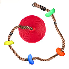 Load image into Gallery viewer, 6.5ft Climbing Rope Swing Disc Swing Seat for Kids
