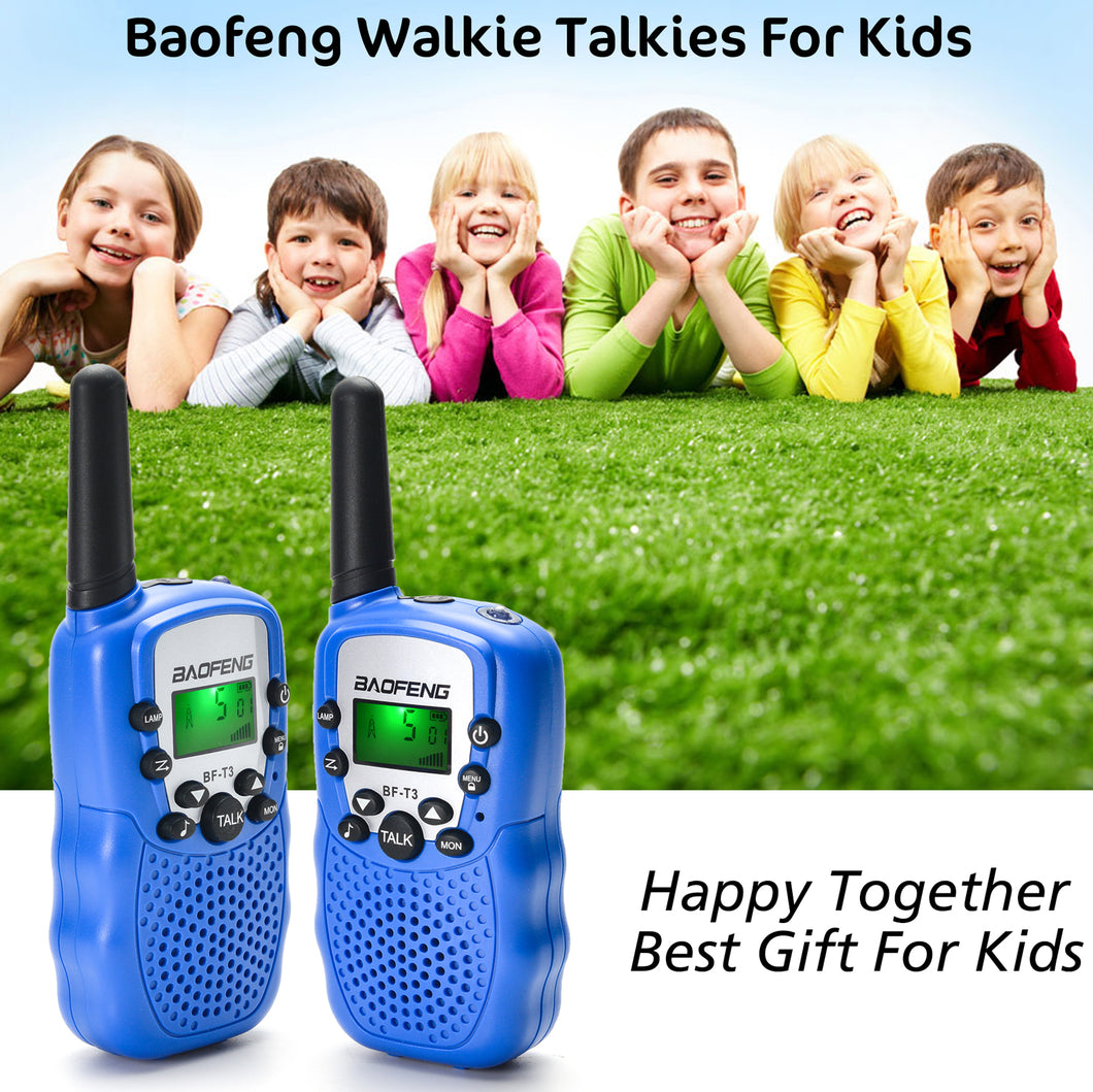 Baofeng® 2pack Kids 2 Way Radio Walkie Talkies 22 Channel 3-5 Miles FRS/GMRS Toy