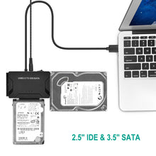 Load image into Gallery viewer, USB 3.0 to 2.5&#39;&#39; 3.5&quot; IDE SATA Converter Adapter External Hard Drive Cable Kits
