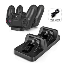 Load image into Gallery viewer, Dual USB Charging Dock Charger Station Cradle For PS4 Wireless Game Controller

