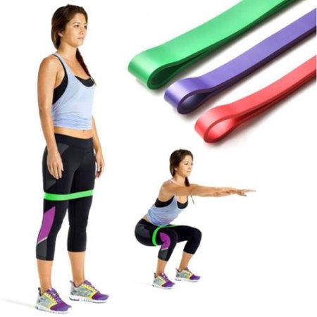 Exercise Resistance Loop Bands Set of 3 Light Medium Heavy Exercise Bands / Assisted Pull Up Bands / Powerlifting Bands