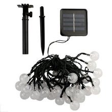 Load image into Gallery viewer, AGPtek 19.7Ft 30 LED Crystal Ball Solar Powered Outdoor String Lights Warm White
