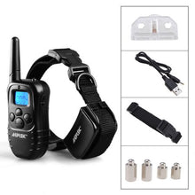 Load image into Gallery viewer, AGPtek Rechargeable LCD Remote Control Dog Training Collar with 100LV of Shock and Vibration
