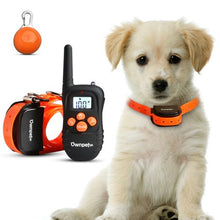 Load image into Gallery viewer, Ownpets 330 Yard 100levels Rechargeable Rainproof  LCD Shock Vibra Remote Pet Dog Training Collar
