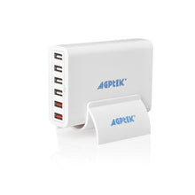 Load image into Gallery viewer, AGPTEK 6 Ports Smart USB Desktop Charging Station USB Travel Wall Charger
