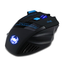Load image into Gallery viewer, 7 Buttons LED Optical Wireless Gaming Mouse For Win7/8 ME XP, 2400 DPI /1600 DPI /1000 DPI /600 DPI
