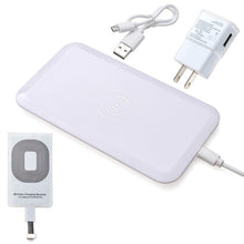 Load image into Gallery viewer, Wireless Charger Charging Pad + Receiver Kit + Adapter For iPhone &amp; Samsung
