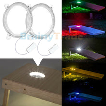 Load image into Gallery viewer, 2pcs Cornhole LED Lights Ultra Bright Standard Cornhole Board Night Light 6 inch
