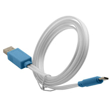 Load image into Gallery viewer, LED Light Micro USB Charger Data Sync Cable for Samsung Galaxy S4 S5 HTC Android BLUE
